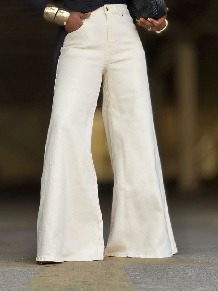 White Flared Jeans