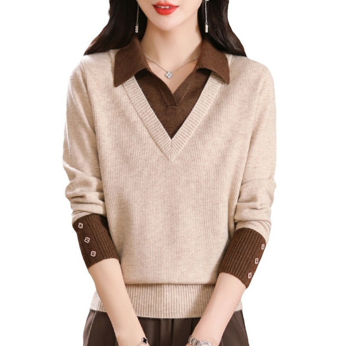 Color-Block Wool-Blend Sweater