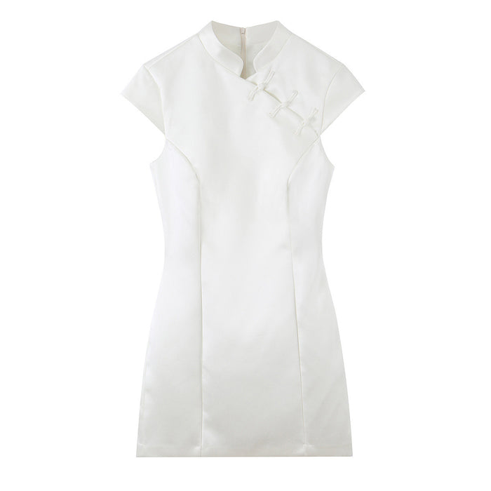 Silk Rope-Knot Dress