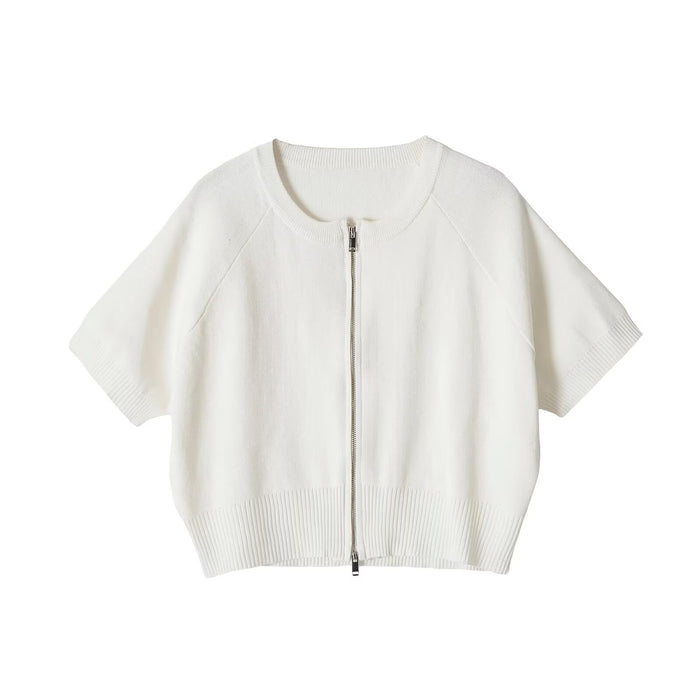 Casual Crew-Neck Knit Top