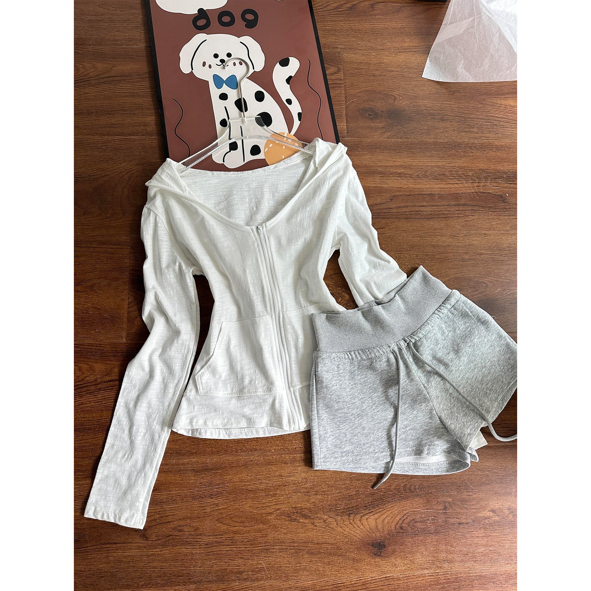 Lightweight Hooded Zip Cardigan