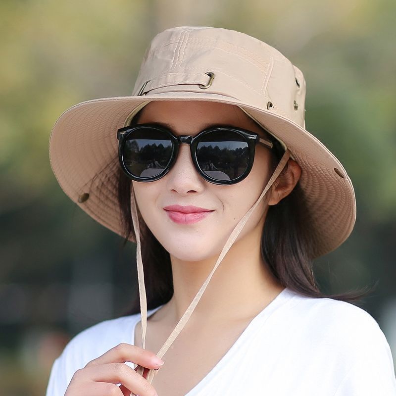 Gorra de sol plegable de ocho botones, circunferencia de la cabeza 54-59cm, transpirable