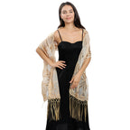 Sequin-Embroidered Evening Cape