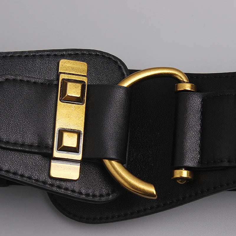 Wide Gold-Buckle Waist Belt product image 24