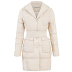 Belted Tailored Puffer Coat