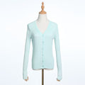 Slim-Fit V-Neck Knit Cardigan
