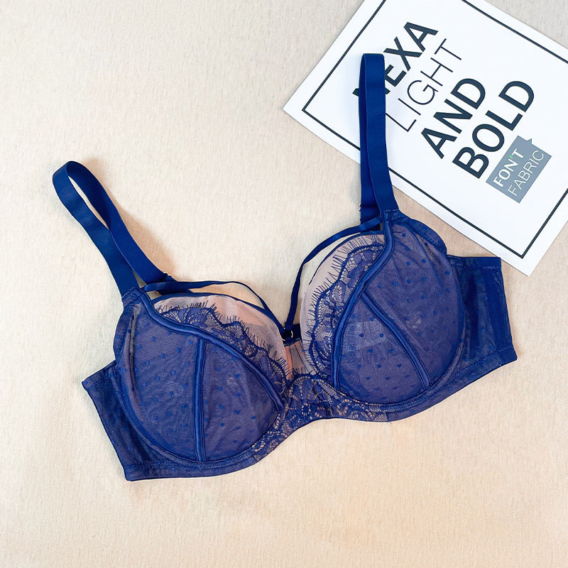 Plus-Size Lace Minimizer Bra