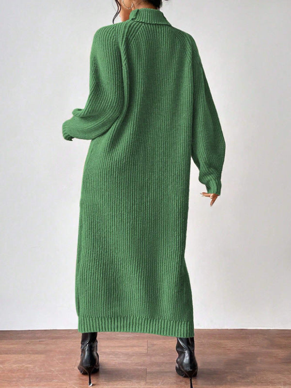 High-Neck Knit Maxi Dress — product image 12