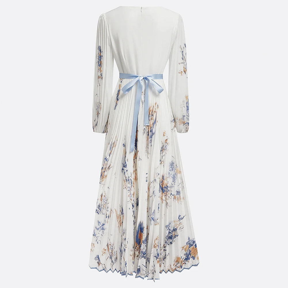 Floral V-Neck Maxi Dress