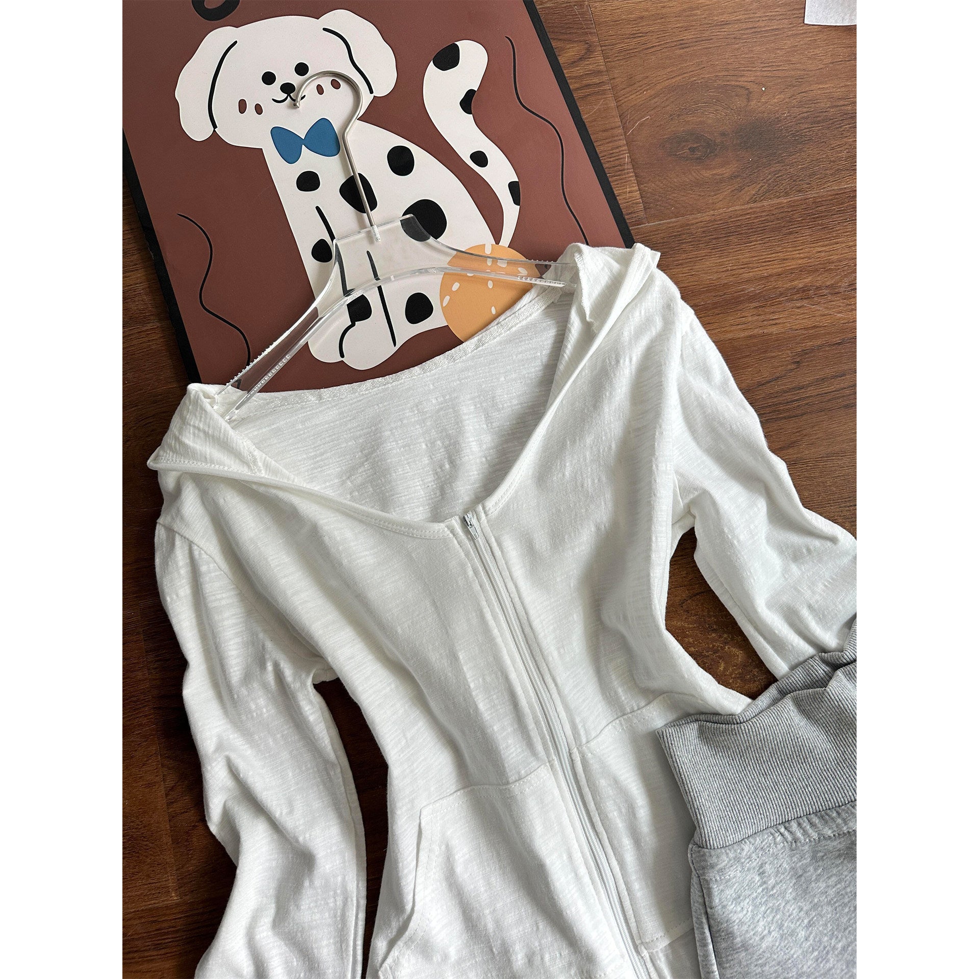 Lightweight Hooded Zip Cardigan