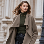 Double-Faced Belted Wool Coat