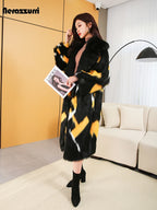 Shaggy Faux Fox Fur Longline Coat - view 3