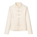 Satin Belted Buckle Jacket