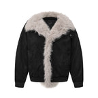 Faux-Suede Shearling Jacket