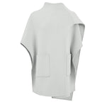 Irregular Hem Cloak Coat - view 7
