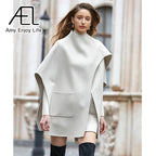 Irregular Hem Cloak Coat - view 3