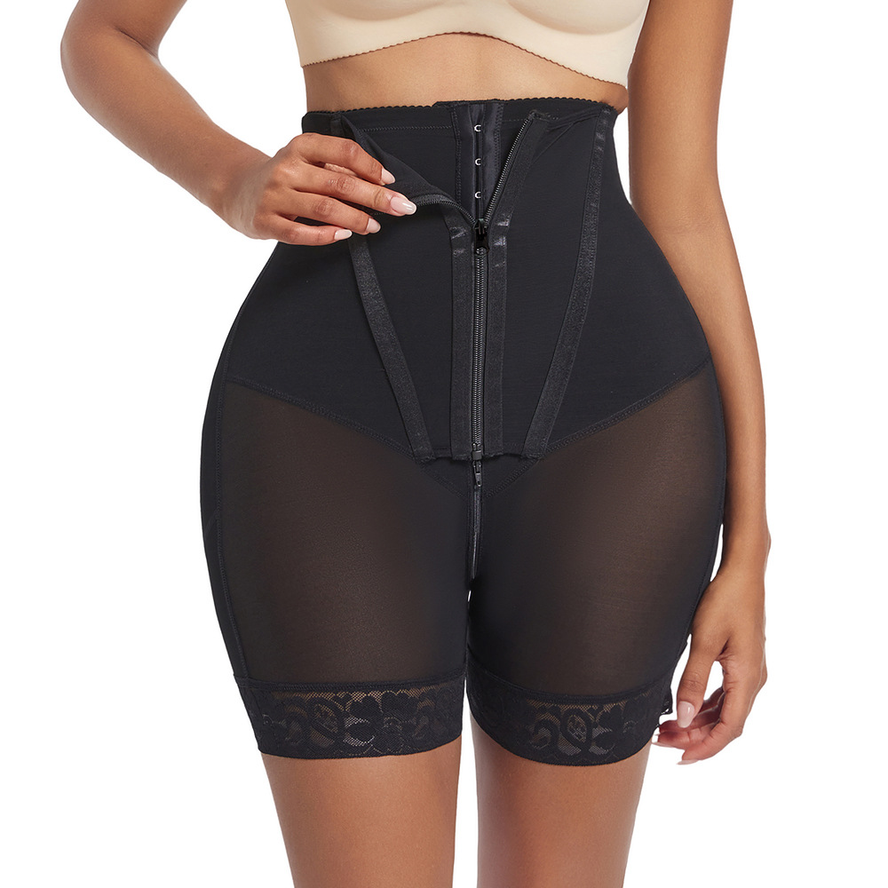 High-Waist Lace Tummy-Control Shaping Brief
