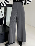 Pantalones de traje de tiro alto ajustados