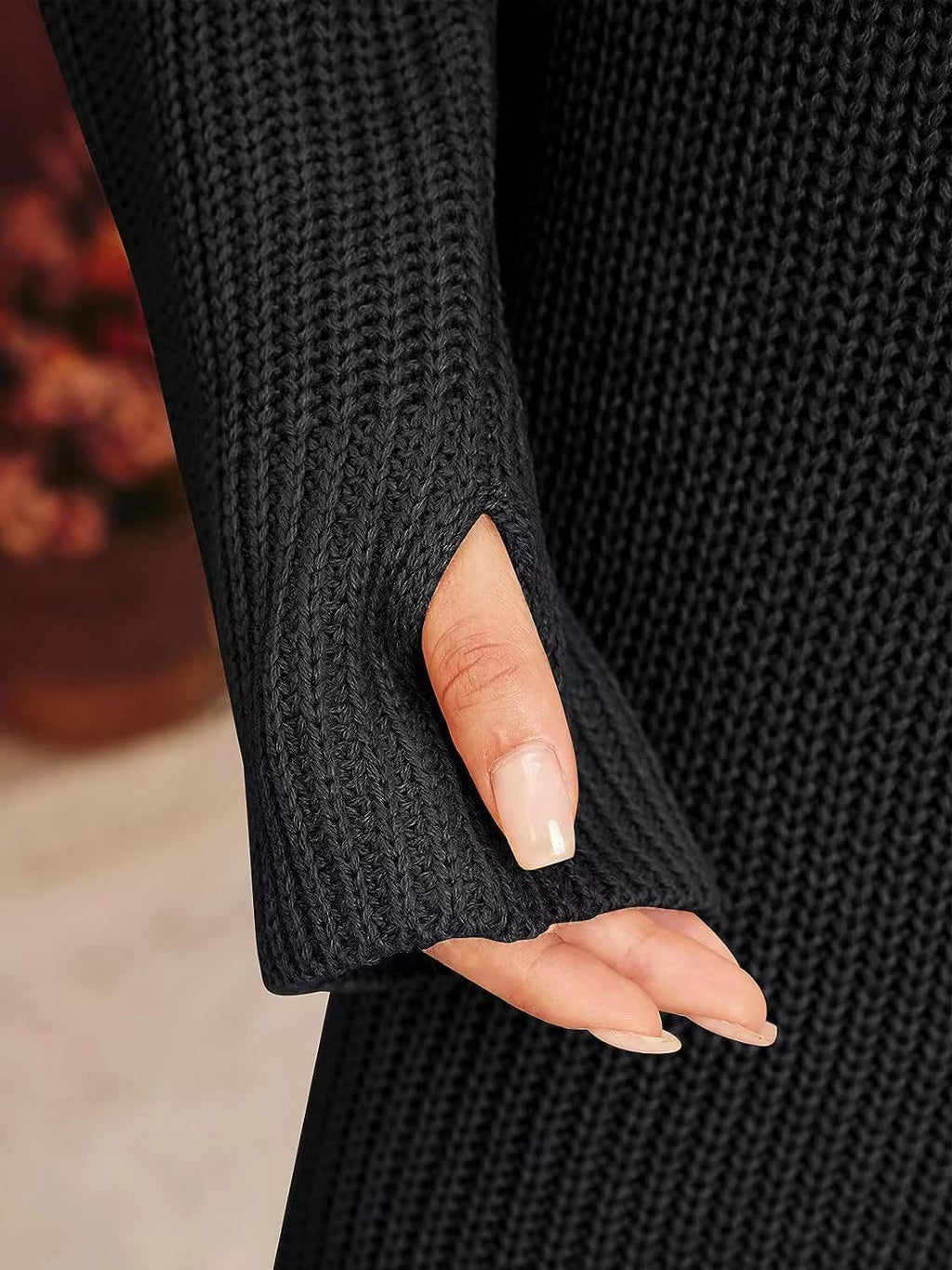 Cutout High-Neck Knit Dress — product image 6
