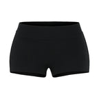 Mini-short moulant évasé, multicolore, de sport basique pour femme, coupe ajustée, tendance