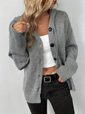 Pull à capuche uni et boutonné