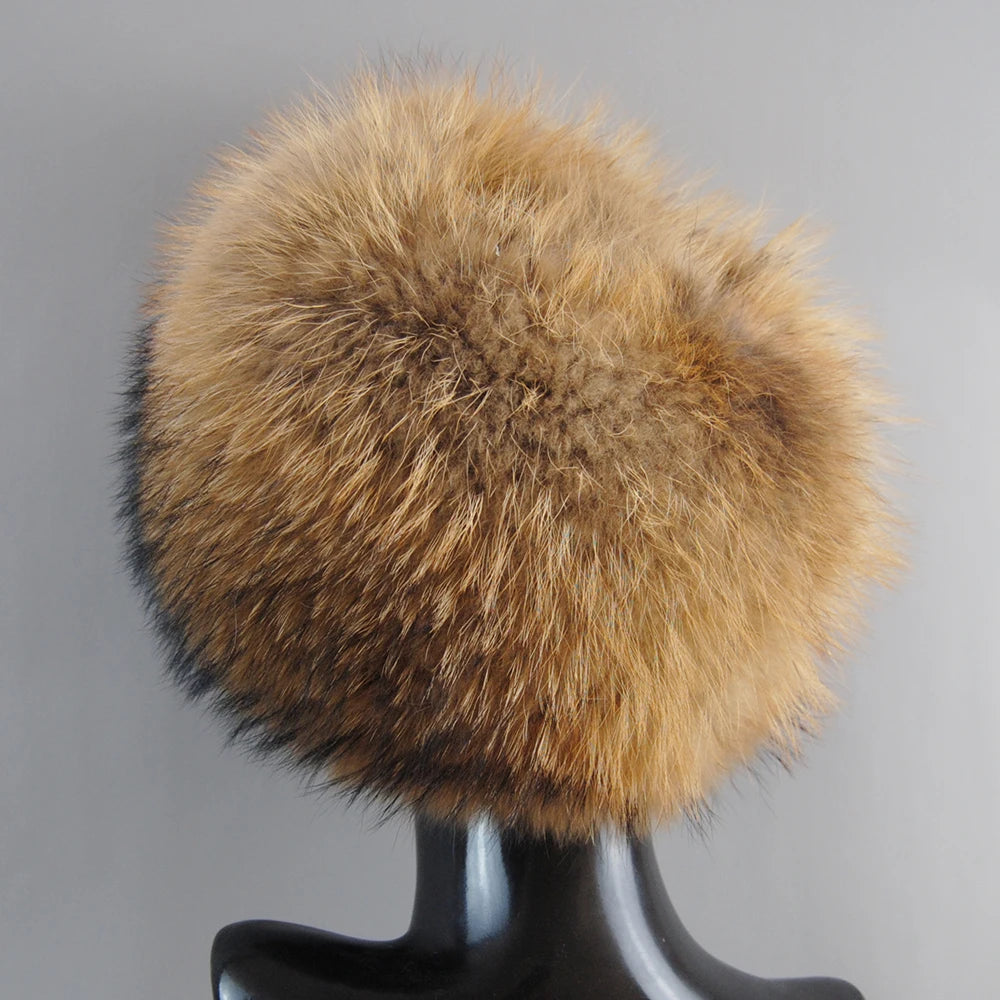 Genuine Fox-Fur Bomber Hat