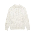 Pull en tricot à col rond et huit pieds Gentle Wind