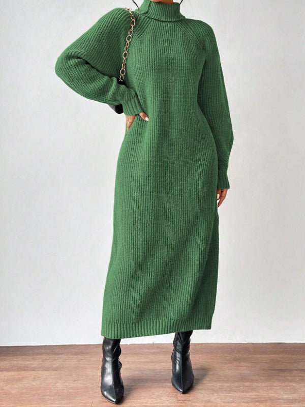 High-Neck Knit Maxi Dress — product image 10