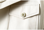 Oversized Genuine Leather Biker Jacket product image 10