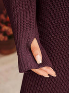 Cutout High-Neck Knit Dress — product image 18