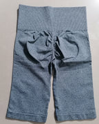 Pantalones Capri de Cinco Octavos para Mujer, de Cintura Alta, Ajustados y de Secado Rápido, para Ciclismo y Yoga