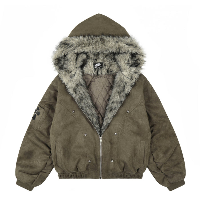 Relaxed Collared Puffer Jacket