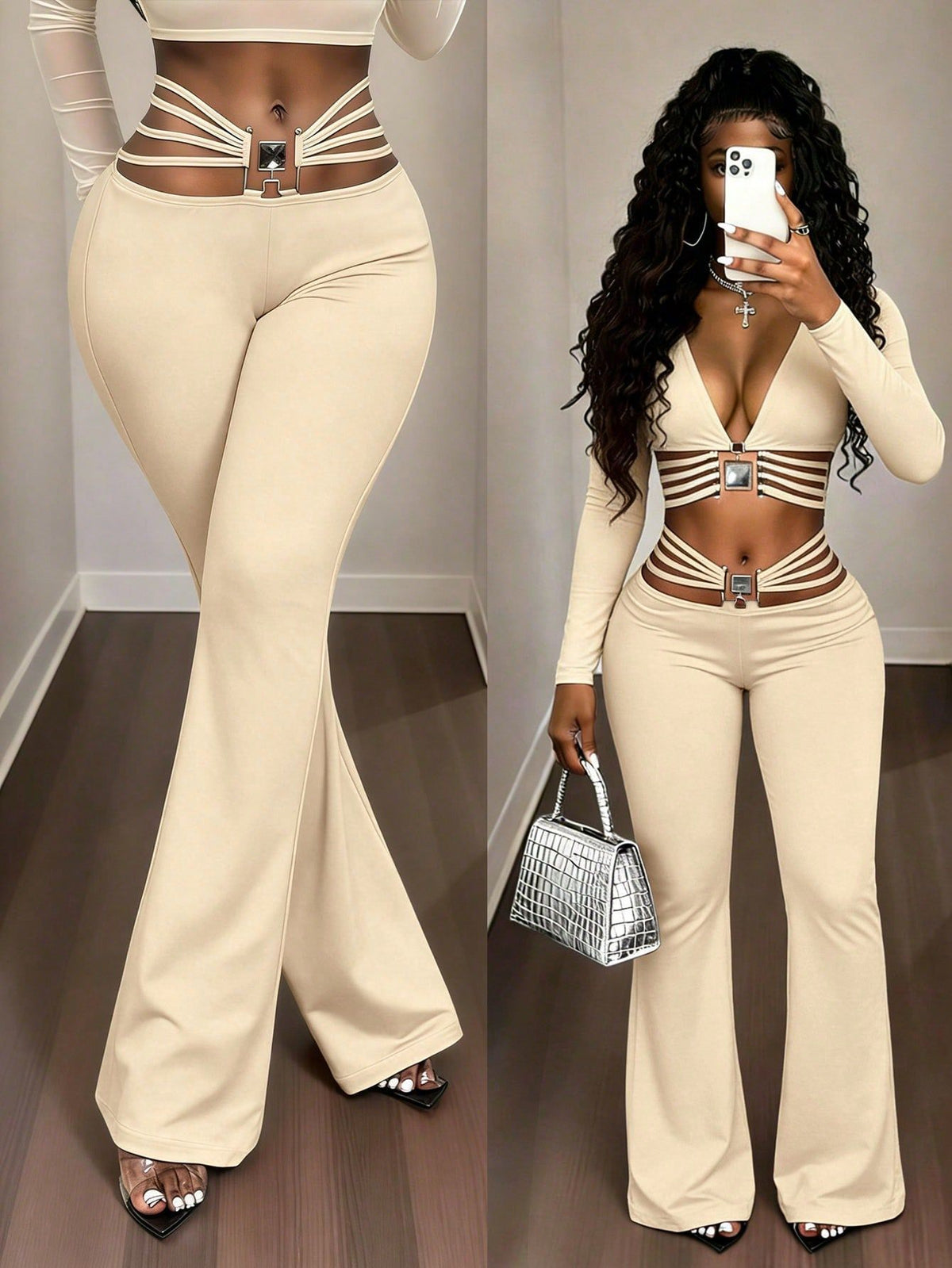 Tailored Cutout Trousers