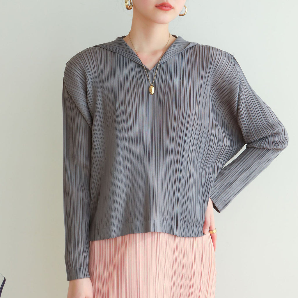 Sudadera casual plisada de alta gama con capucha