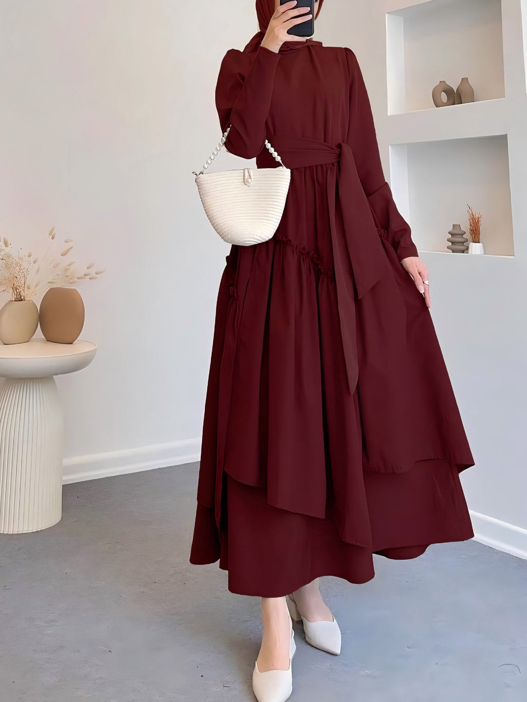 High-Waist Flowing Maxi Dress — product image 1