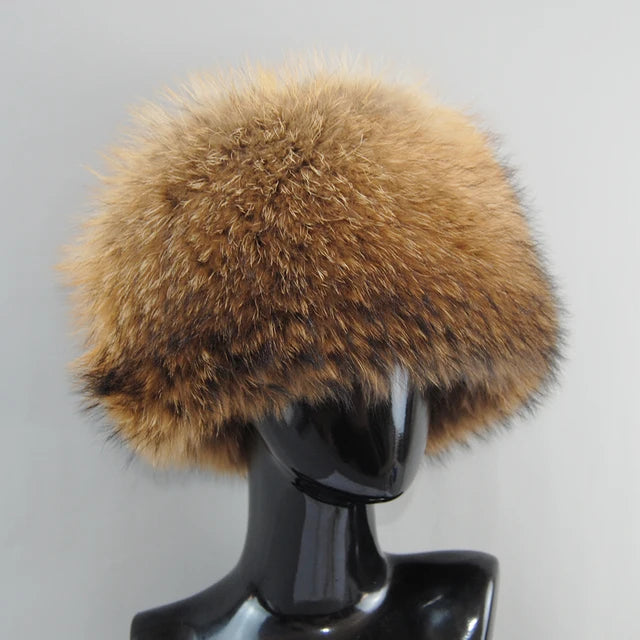 Genuine Fox-Fur Bomber Hat