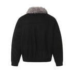 Faux-Suede Shearling Jacket