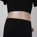Asymmetric wide belt front width detail
