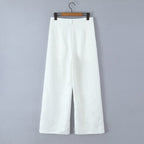 Jacquard Straight-Leg Trousers
