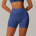 Pantalones cortos de yoga ajustados de talle alto
