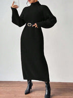 High-Neck Knit Maxi Dress — product image 14