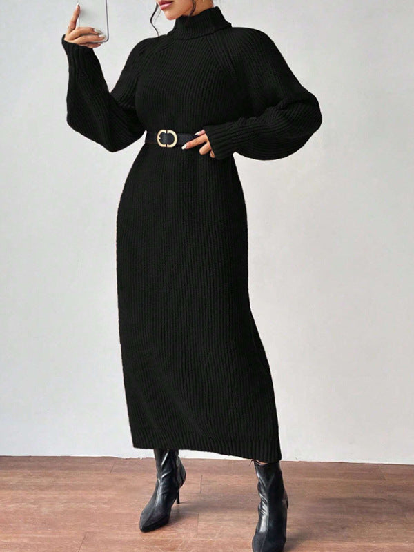 High-Neck Knit Maxi Dress — product image 14