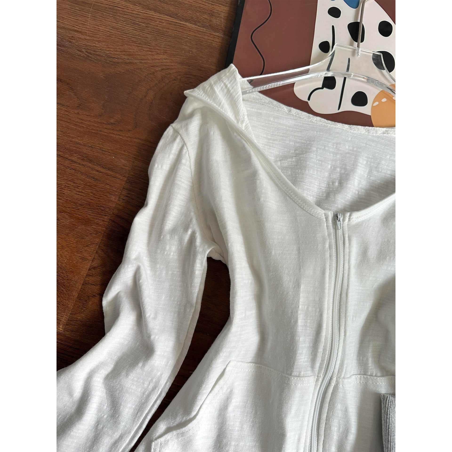 Lightweight Hooded Zip Cardigan