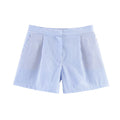 Short ample décontracté rayé à taille haute