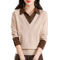 Color-Block Wool-Blend Sweater