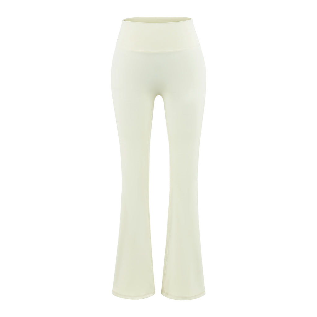 Pantalon évasé gainant pour femme, taille haute léger et respirant pour le yoga