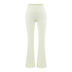 Pantalon évasé gainant pour femme, taille haute léger et respirant pour le yoga