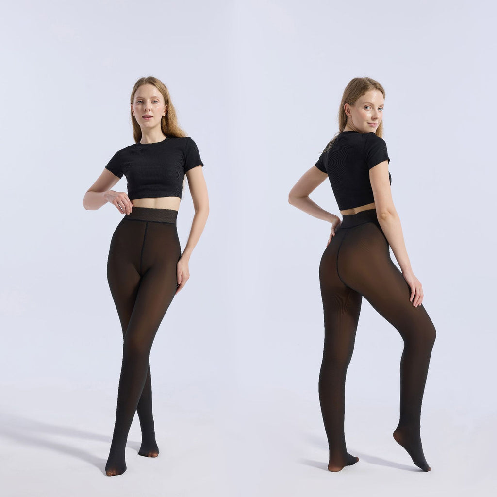 Combinaison moulante noire pour femme, collants transparents, taille haute, une pièce