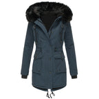 Faux-Fur Trim Parka Jacket