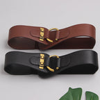 Elastic waist belt back stretch detail